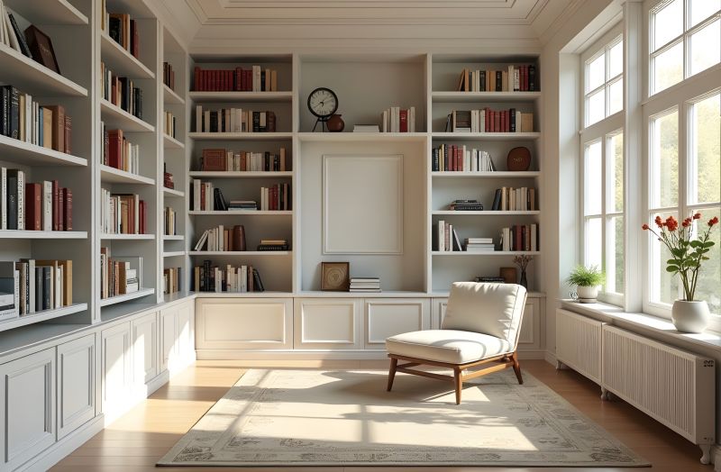Custom Bookshelves Installation in Fairfax, VA