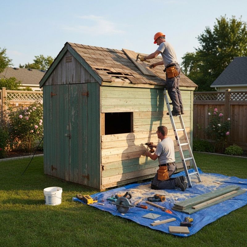 Storage Shed Repair in Conroe, TX